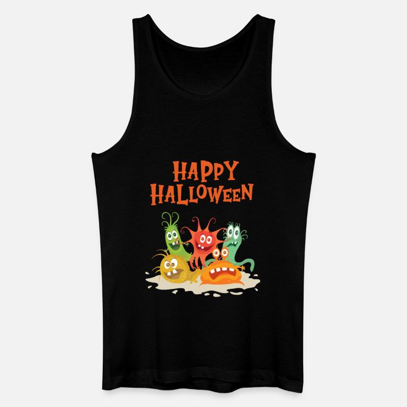 Halloween monsters - Männer Bio Tank Top - Schwarz