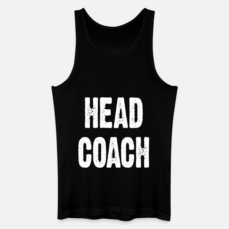 Head Coach - Männer Bio Tank Top - Schwarz