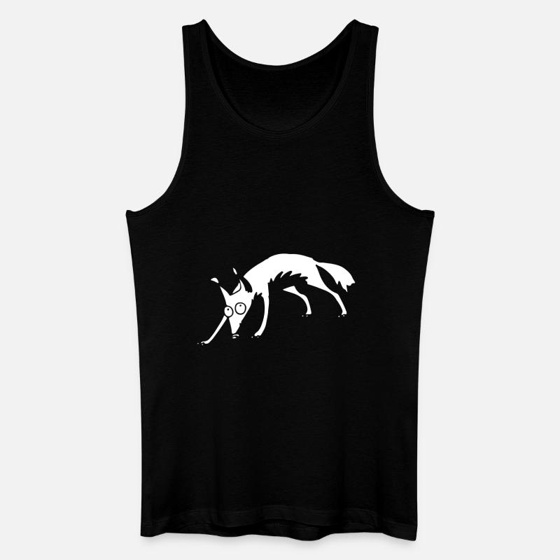 White fox no 2 - Männer Bio Tank Top - Schwarz
