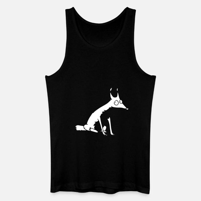 White fox no 1 - Männer Bio Tank Top - Schwarz