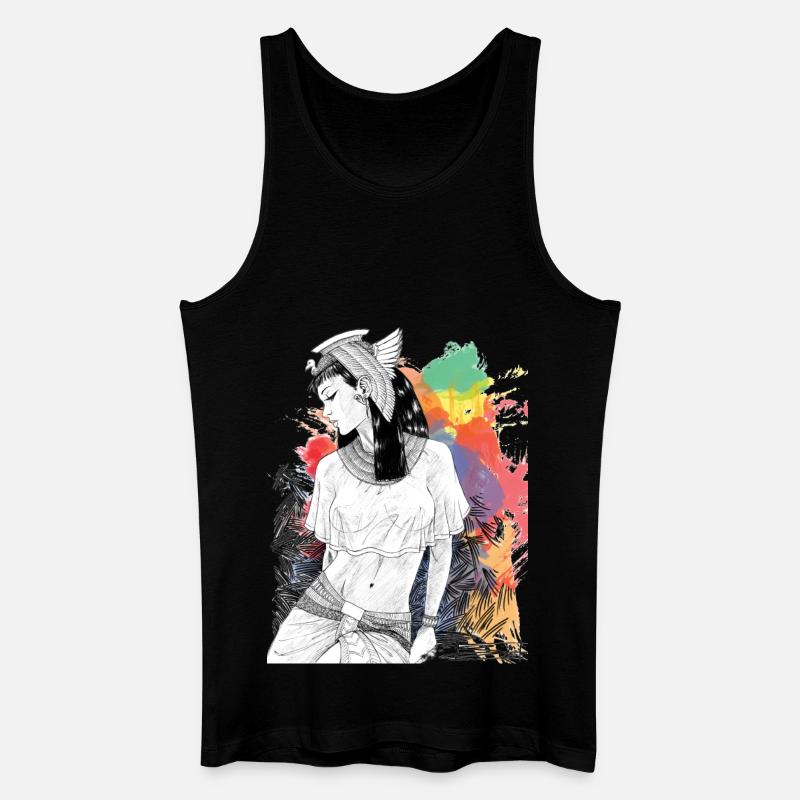 Kleopatra - Männer Bio Tank Top - Schwarz