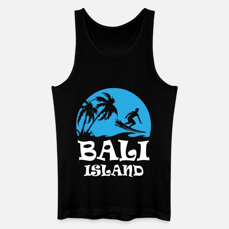 Bali Island - Männer Bio Tank Top - Schwarz