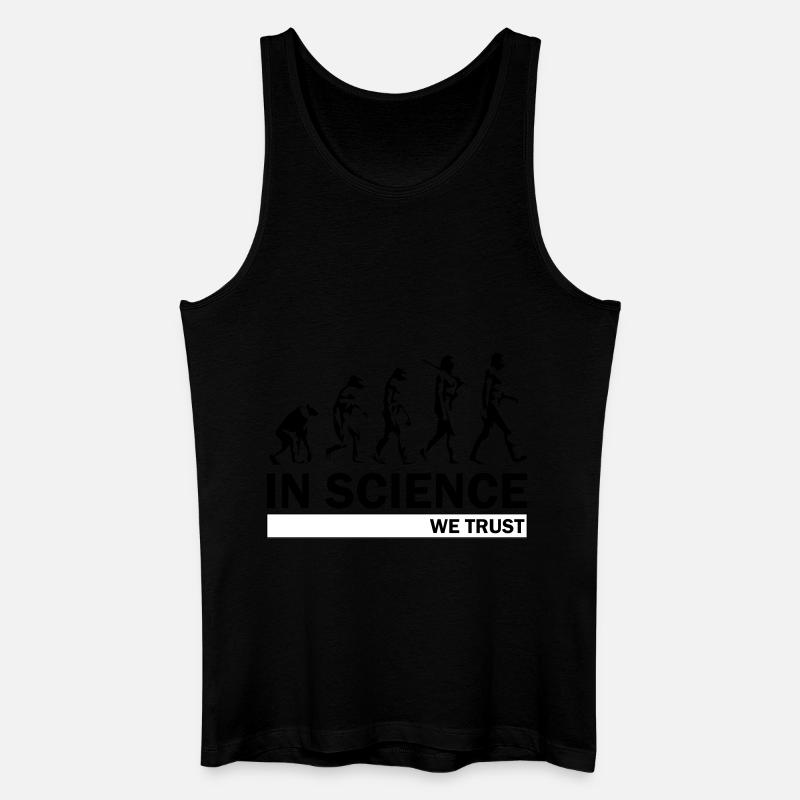 Wissenschaft Evolution - Männer Bio Tank Top - Schwarz