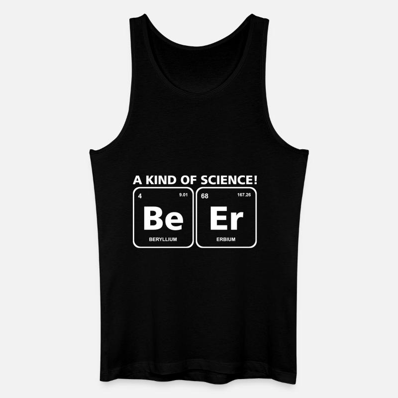Beer/Bier Periodensystem Element Wissenschaft - Männer Bio Tank Top - Schwarz