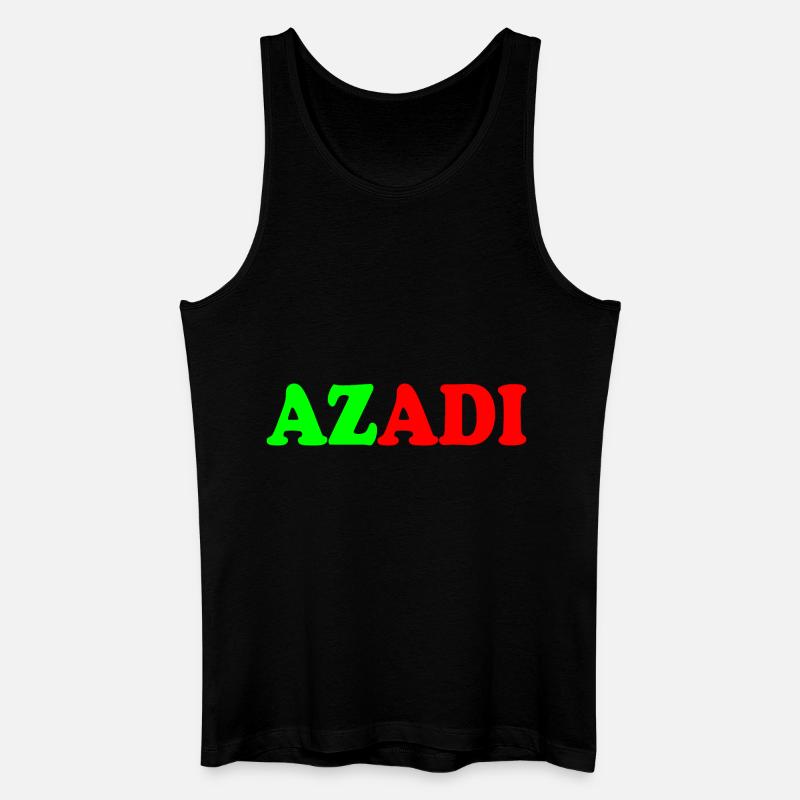 Azadi - Männer Bio Tank Top - Schwarz