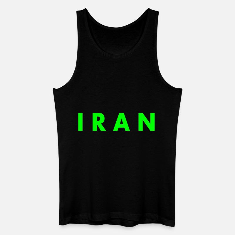 Iran - Männer Bio Tank Top - Schwarz