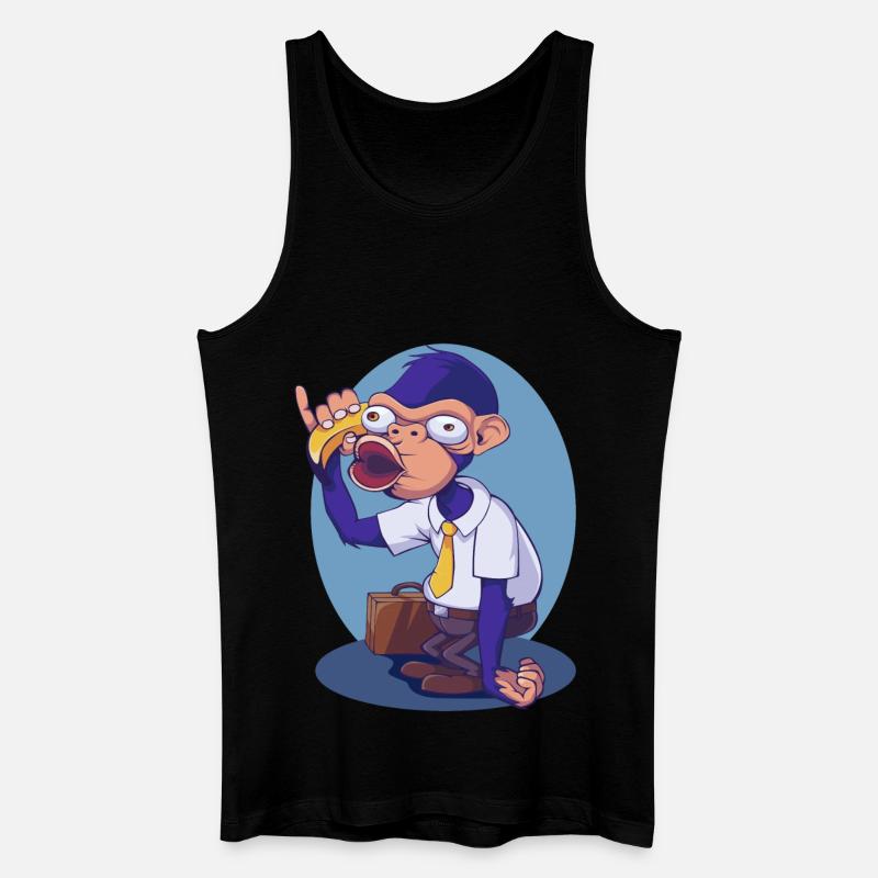 Monkey Business - Männer Bio Tank Top - Schwarz