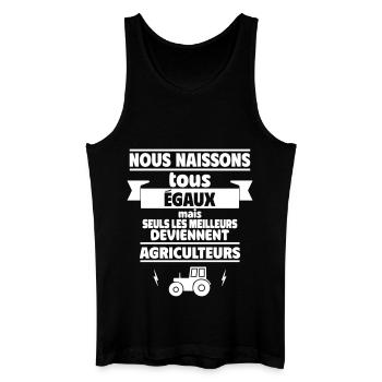 les meilleurs agriculteur - Débardeur bio Homme - noir - Devant
