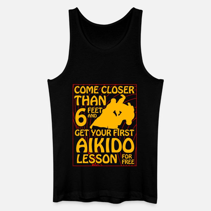 Aikido - Økologisk tanktop til mænd - sort