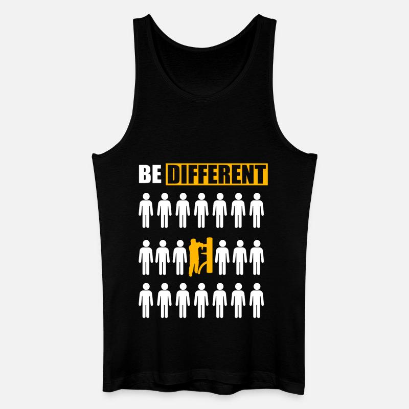 Sei anders Wing Chun - Männer Bio Tank Top - Schwarz