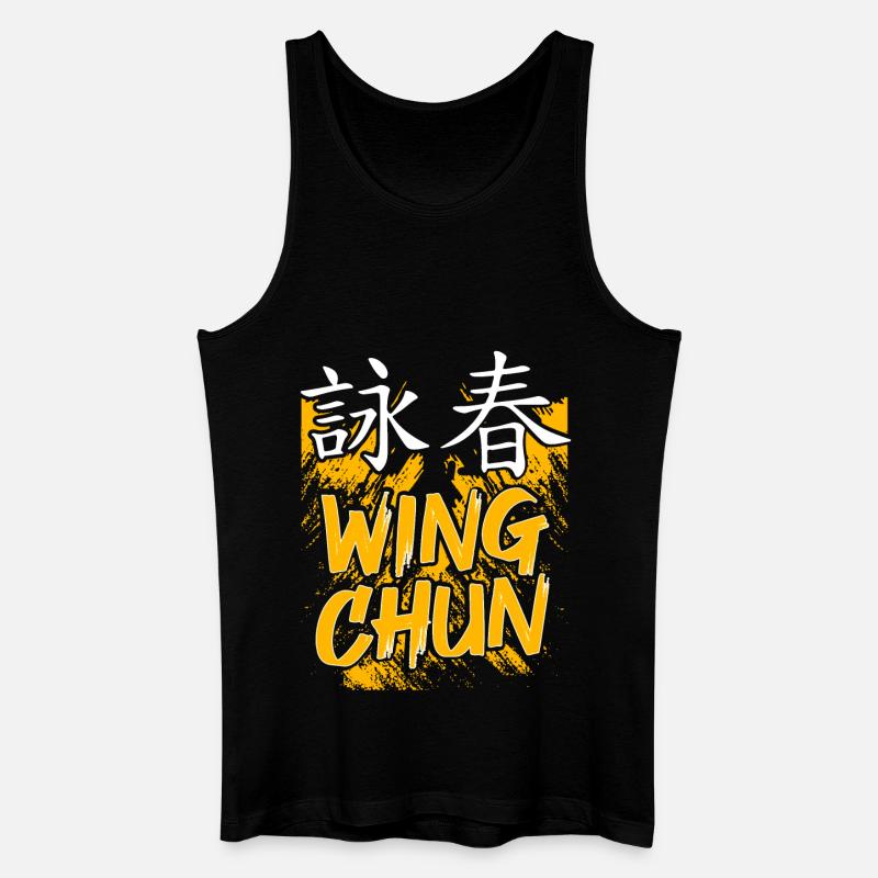 Wing Chun - Männer Bio Tank Top - Schwarz