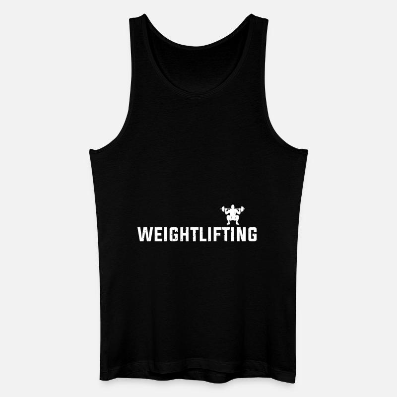 Weightlifting - Männer Bio Tank Top - Schwarz