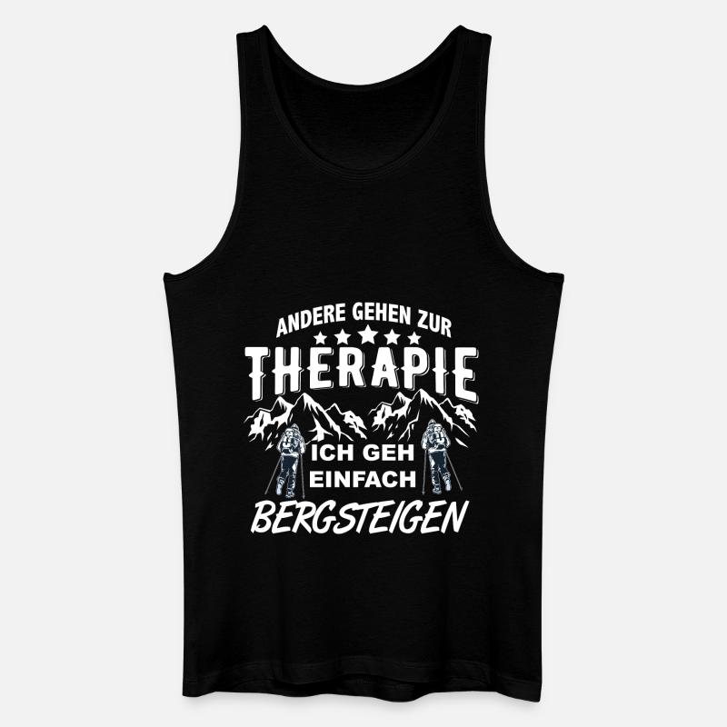 Bergsteigen - Männer Bio Tank Top - Schwarz