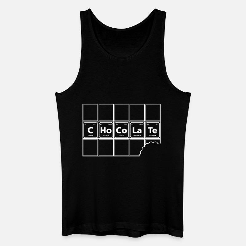 chocolate Periodensystem Element Genie - Männer Bio Tank Top - Schwarz