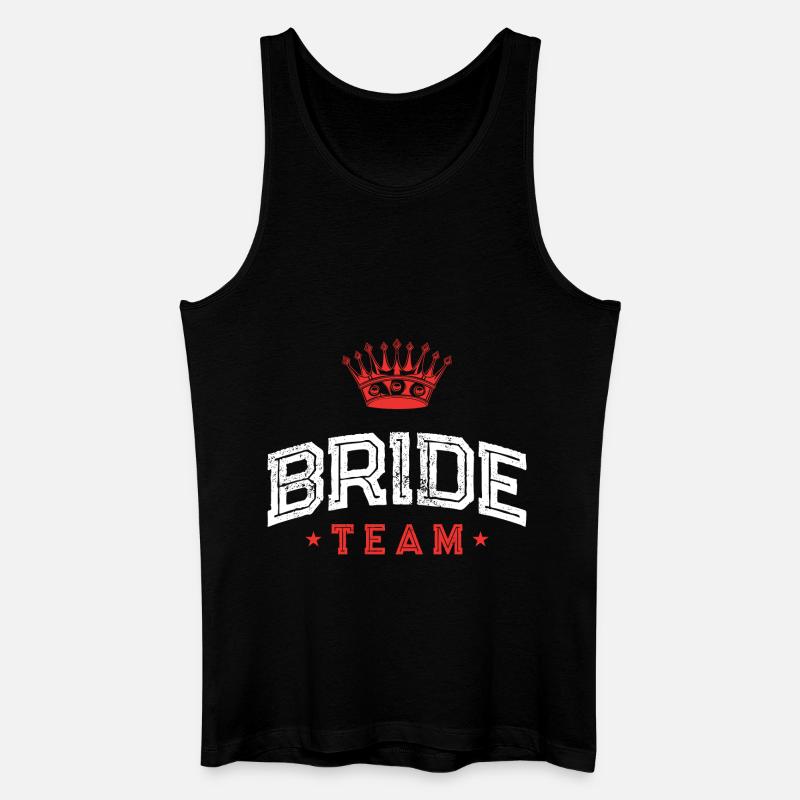 Bride Team - Männer Bio Tank Top - Schwarz