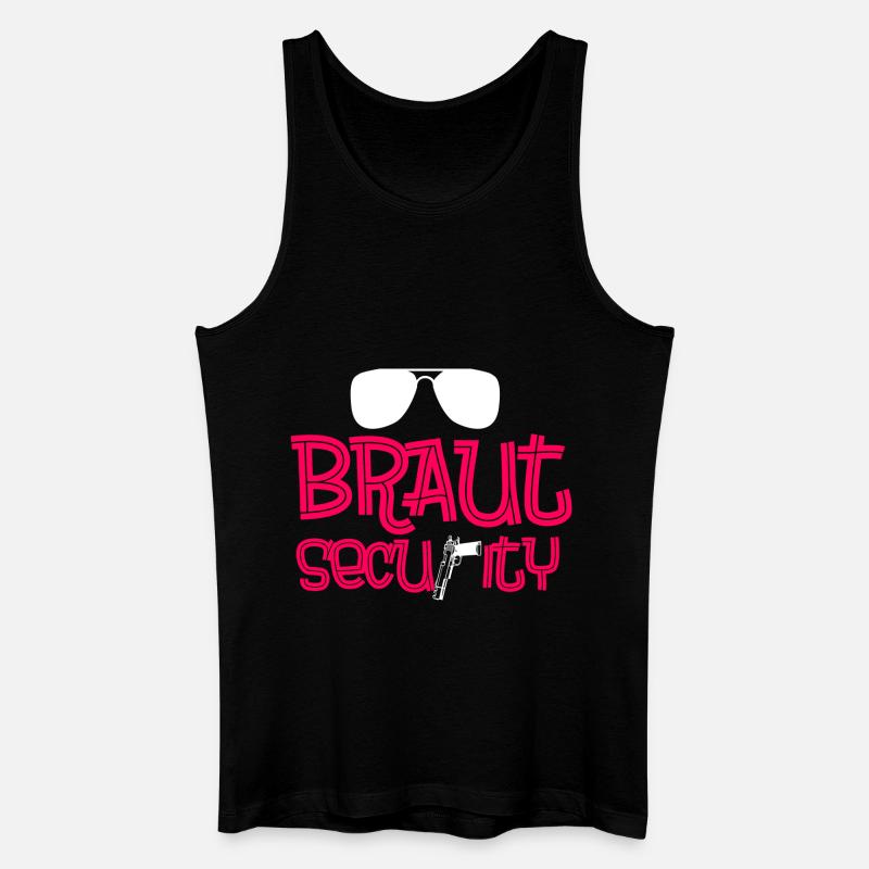 Braut security - Männer Bio Tank Top - Schwarz