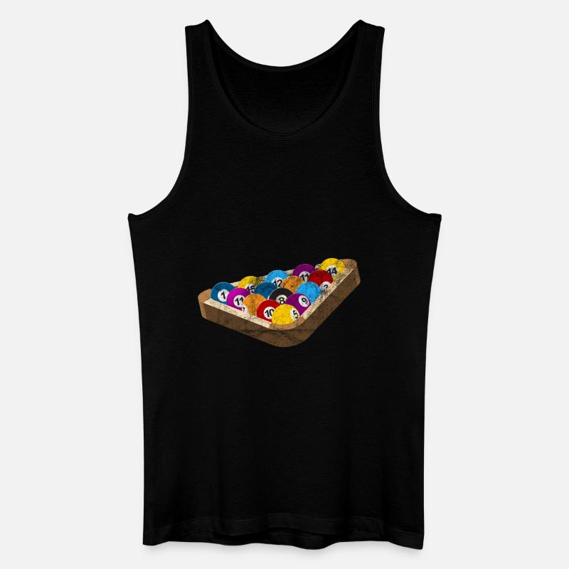 Billardkugeln Geschenk Billiardkugeln Billard - Männer Bio Tank Top - Schwarz
