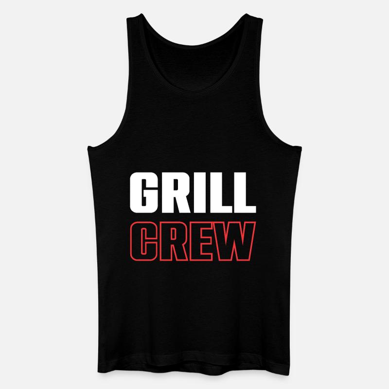 Grill Crew - Männer Bio Tank Top - Schwarz