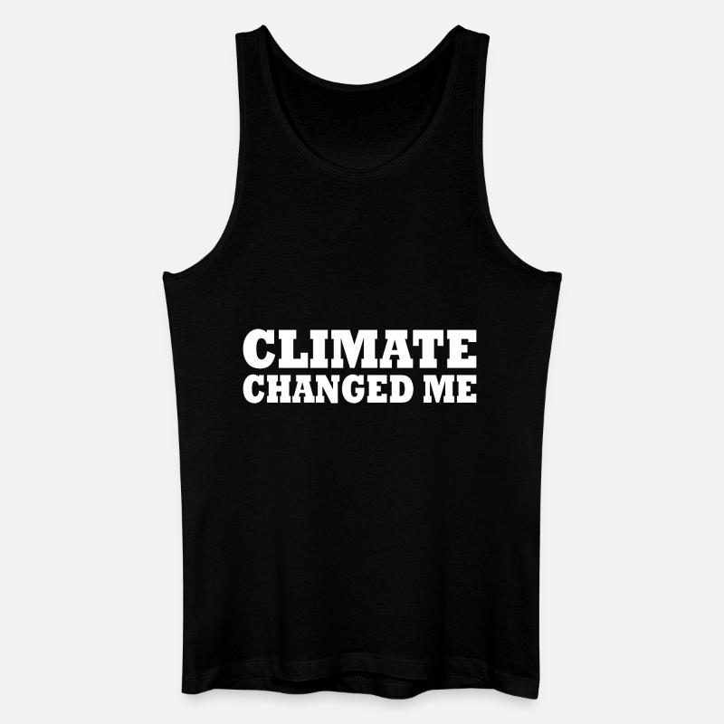 Climate changed me - Männer Bio Tank Top - Schwarz