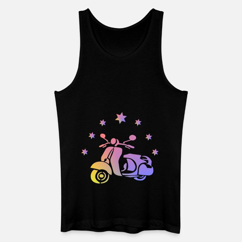 Retro Roller - Männer Bio Tank Top - Schwarz