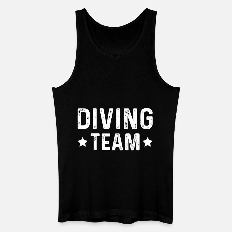 Diving Team - Männer Bio Tank Top - Schwarz