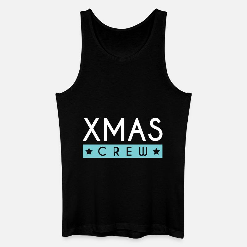 Xmas Crew - Männer Bio Tank Top - Schwarz