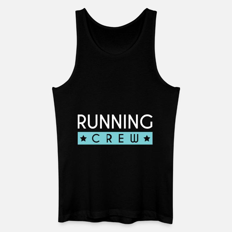 Running Crew - Männer Bio Tank Top - Schwarz