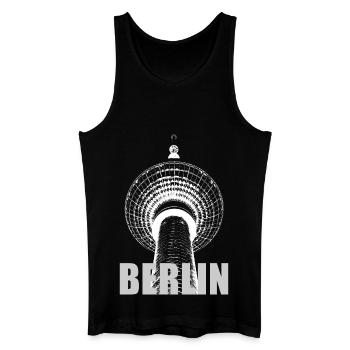 Berliner Fernsehturm - Männer Bio Tank Top - Schwarz - Vorne