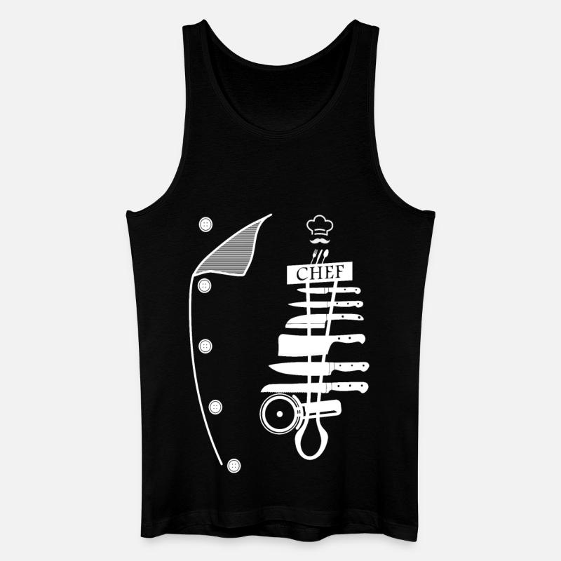 Koch - Männer Bio Tank Top - Schwarz