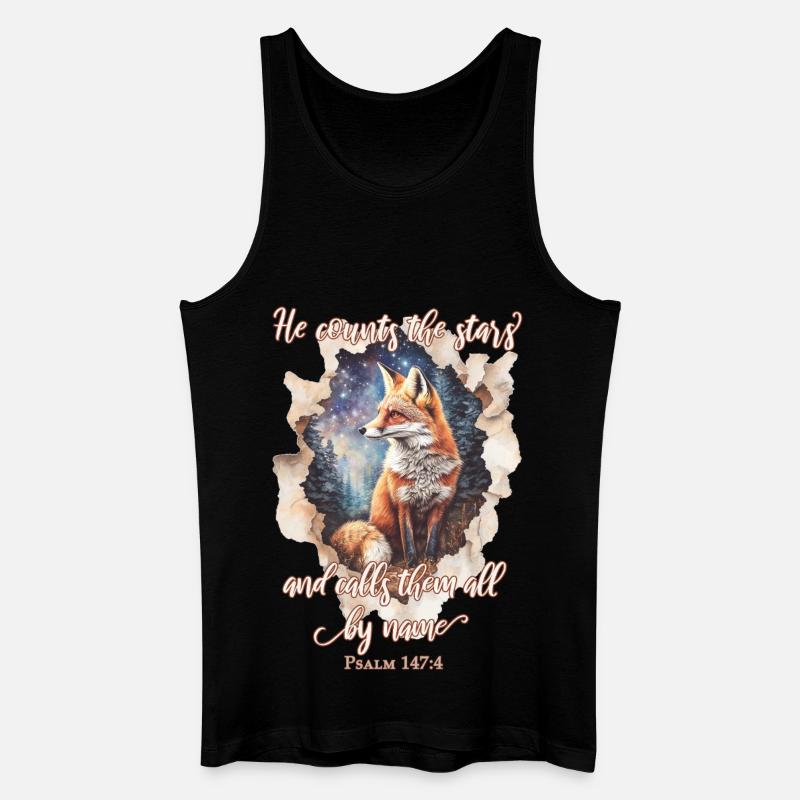 Bibelzitat Christlich - Männer Bio Tank Top - Schwarz