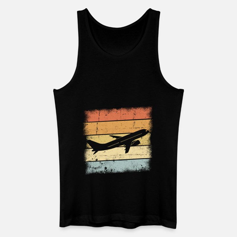 Pilot Geschenk - Männer Bio Tank Top - Schwarz