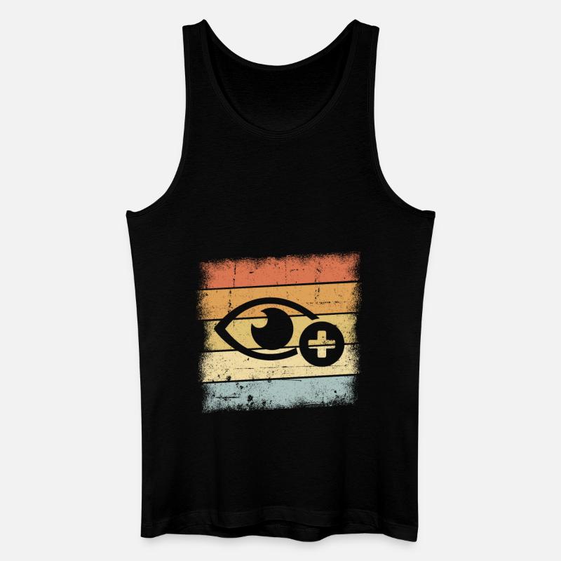 Optiker - Männer Bio Tank Top - Schwarz