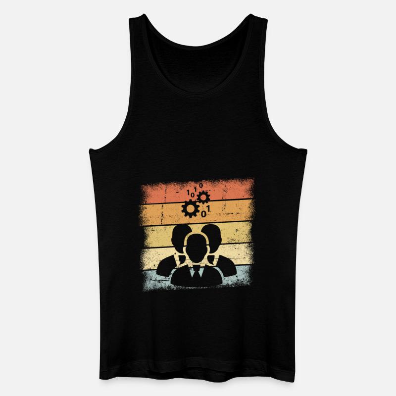 IT Manager - Männer Bio Tank Top - Schwarz