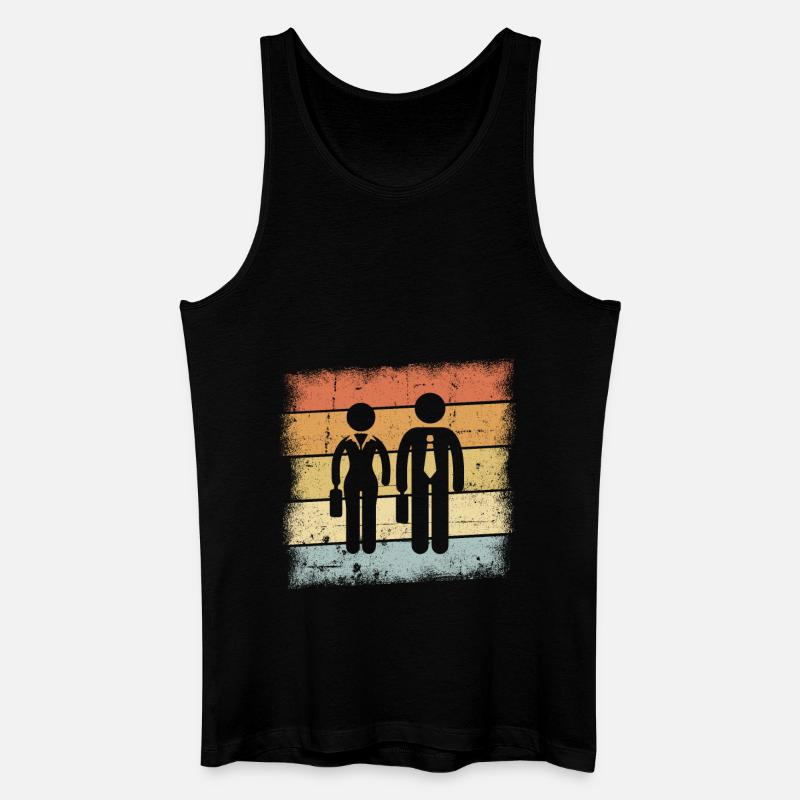 Sozialarbeiter - Männer Bio Tank Top - Schwarz