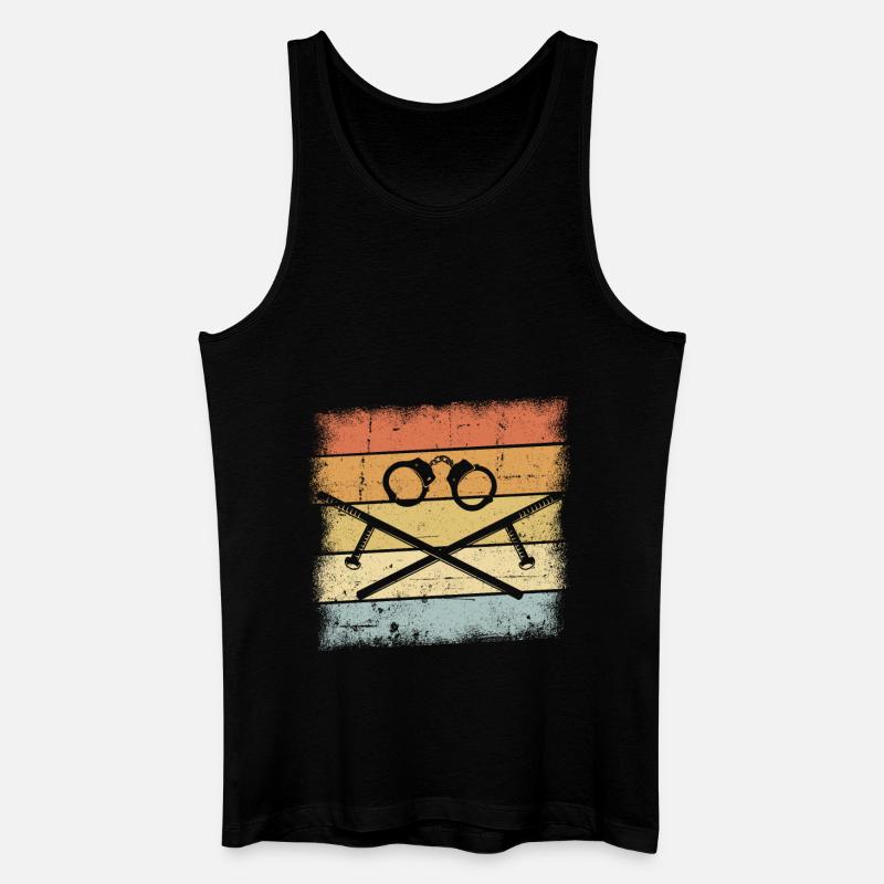 Polizist Geschenk - Männer Bio Tank Top - Schwarz