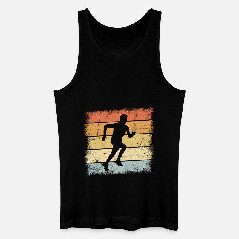 Jogging Outfit - Männer Bio Tank Top - Schwarz