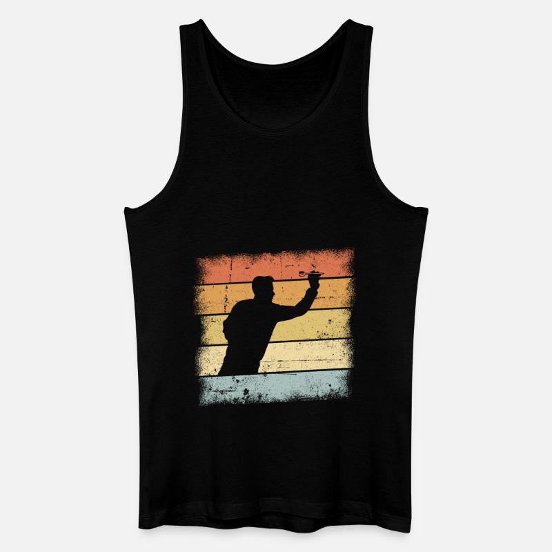 Dart Geschenk - Männer Bio Tank Top - Schwarz