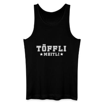 Töfflimeitl - Männer Bio Tank Top - Schwarz - Vorne
