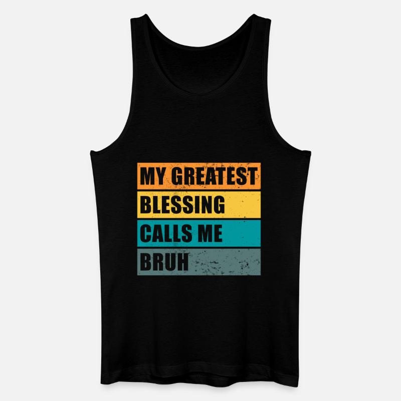 Bruh - Männer Bio Tank Top - Schwarz