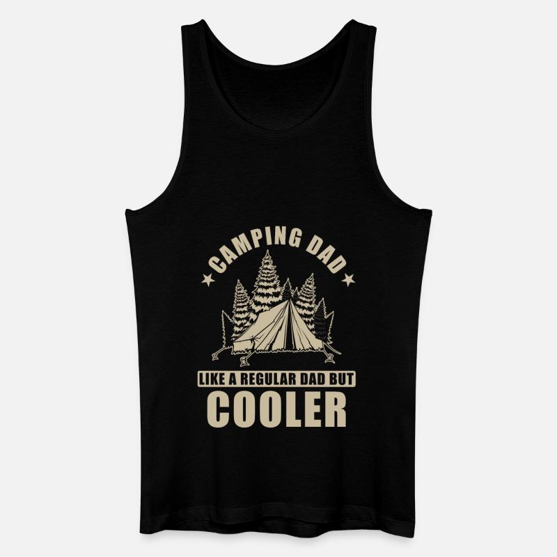 Camping Papa - Männer Bio Tank Top - Schwarz