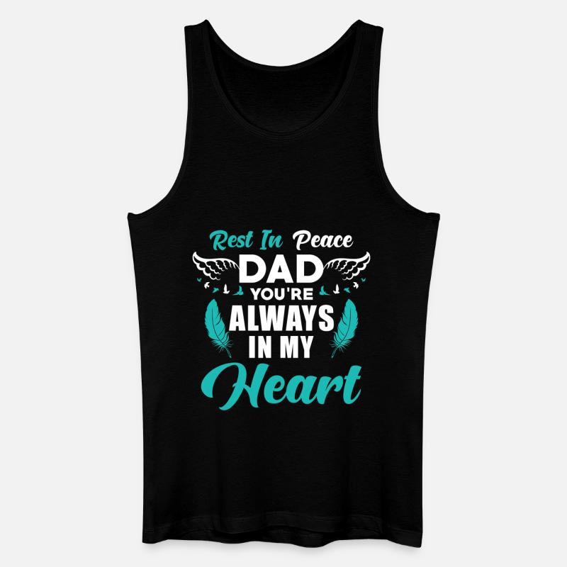 Vater Erinnerung - Männer Bio Tank Top - Schwarz