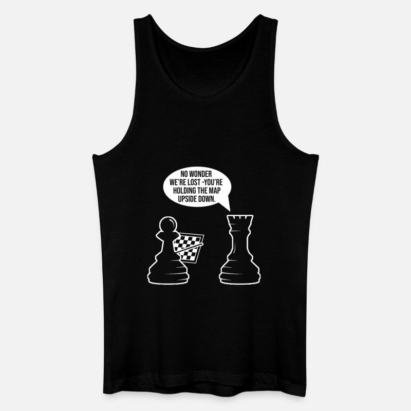 Pièces d’échecs hess Meme - Débardeur bio Homme - noir