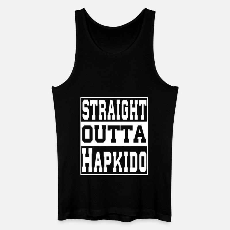 Hapkido Spruch lustig - Männer Bio Tank Top - Schwarz