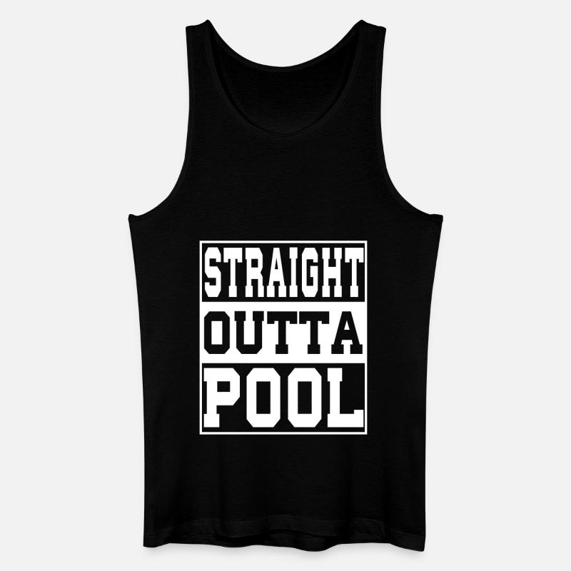 Pool Spruch lustig - Männer Bio Tank Top - Schwarz