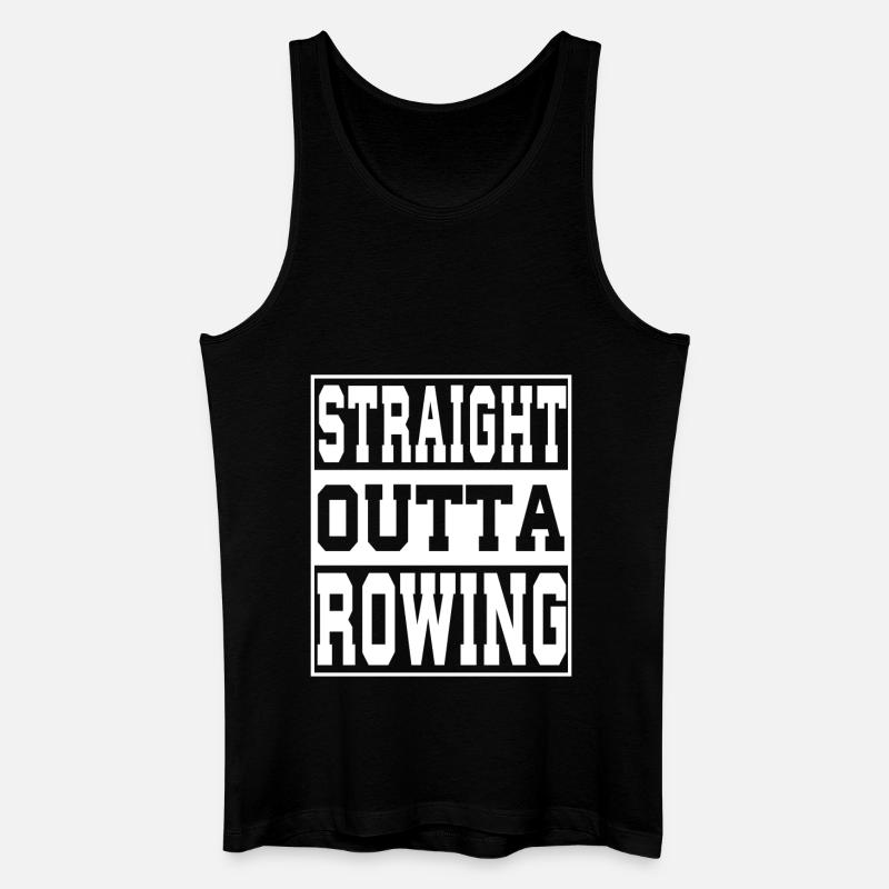 Rowing saying funny - Men’s Organic Tank Top - black