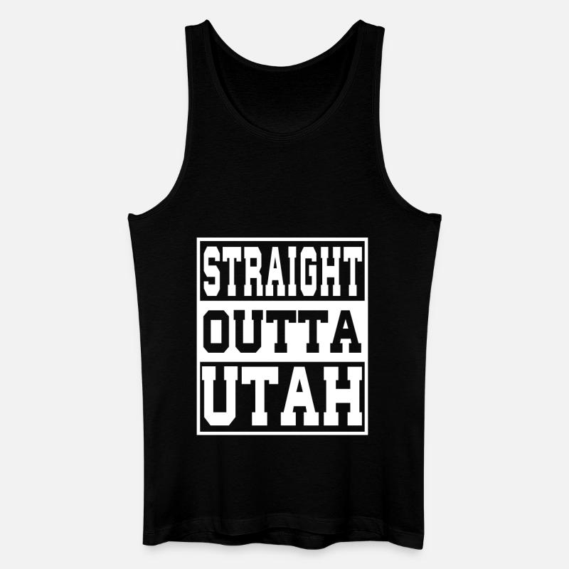 Utah Spruch Lustig Utah Geschenk - Männer Bio Tank Top - Schwarz