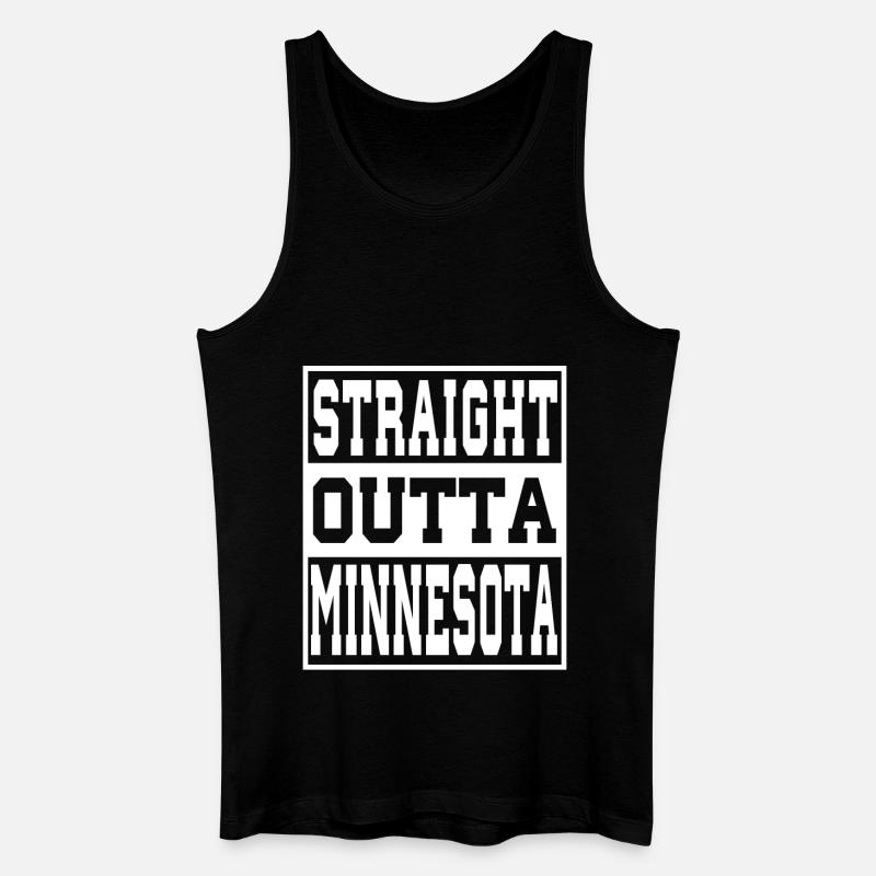 Minnesota Spruch Lustig Minnesota Geschenk - Männer Bio Tank Top - Schwarz