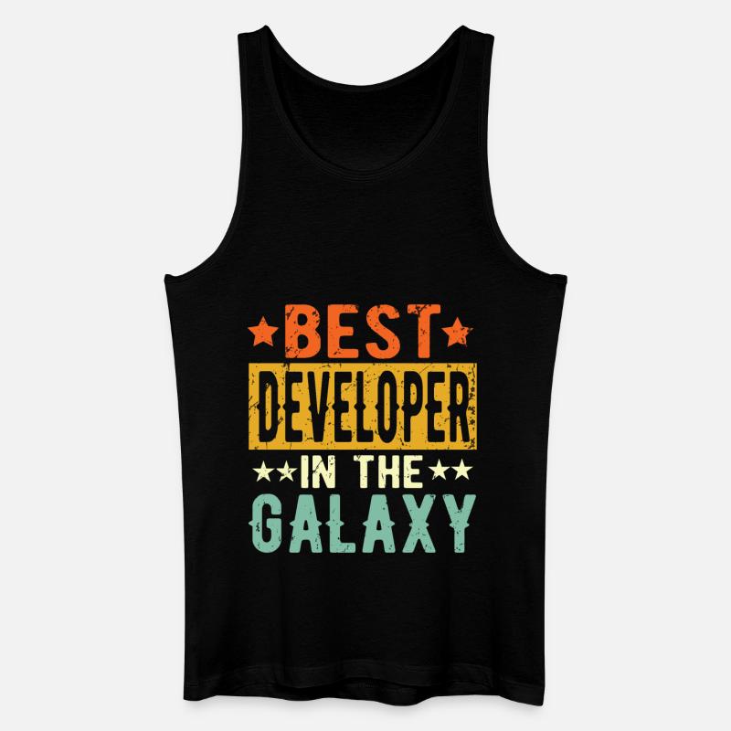 Best Developer ever Developer Gift - Men’s Organic Tank Top - black