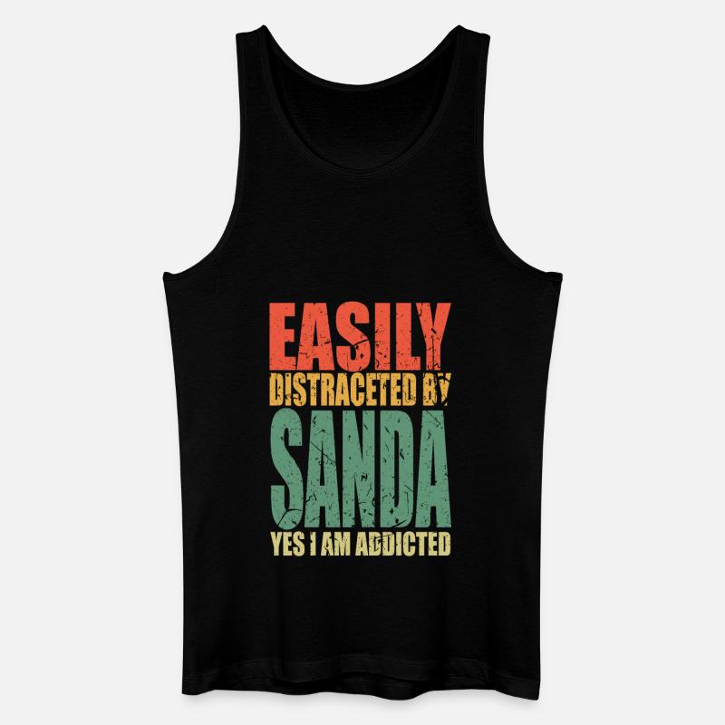 Sanda Spruch lustig - Männer Bio Tank Top - Schwarz