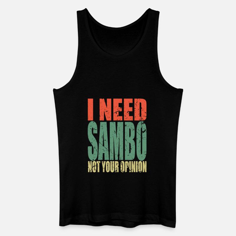 Sambo Spruch lustig - Männer Bio Tank Top - Schwarz